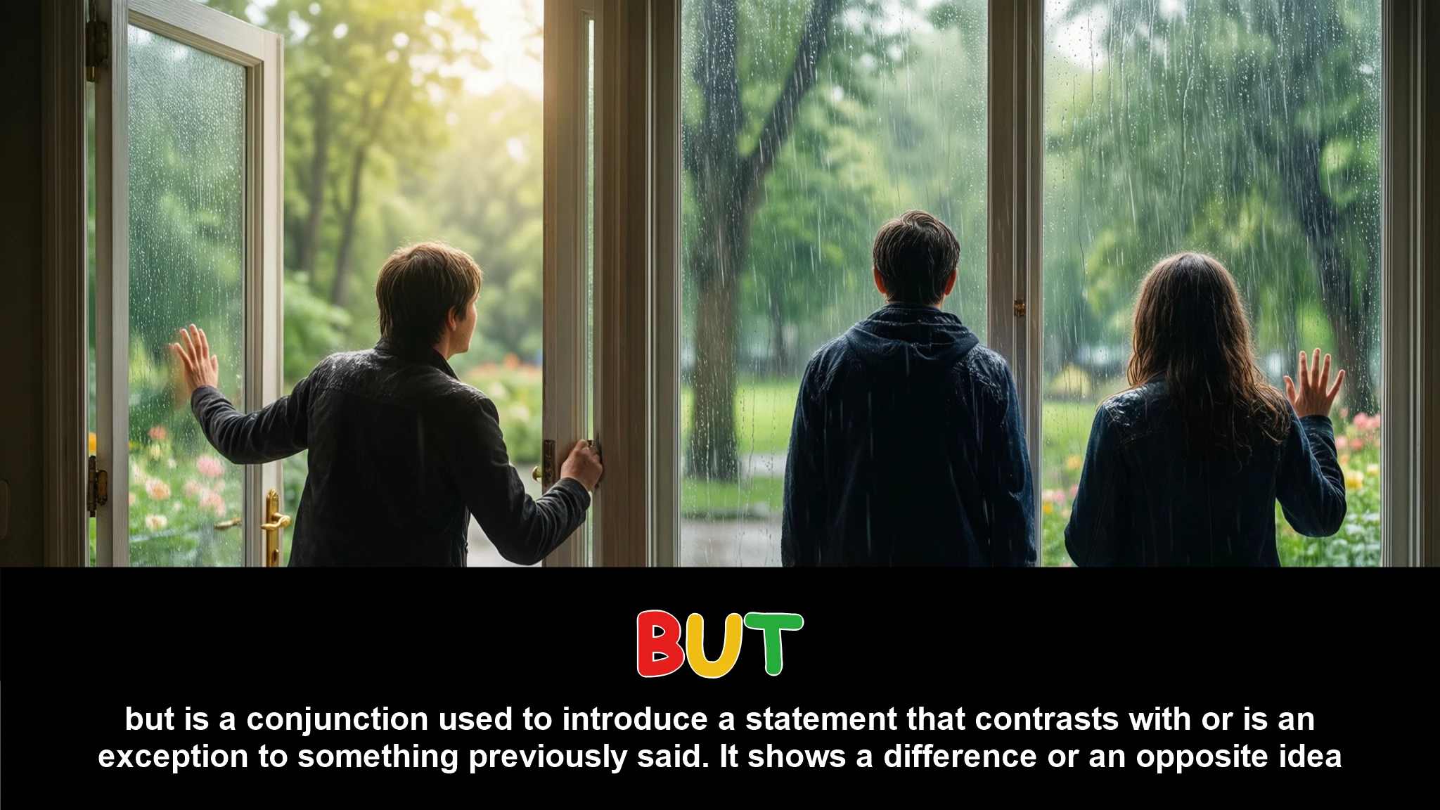 English Illustration for but